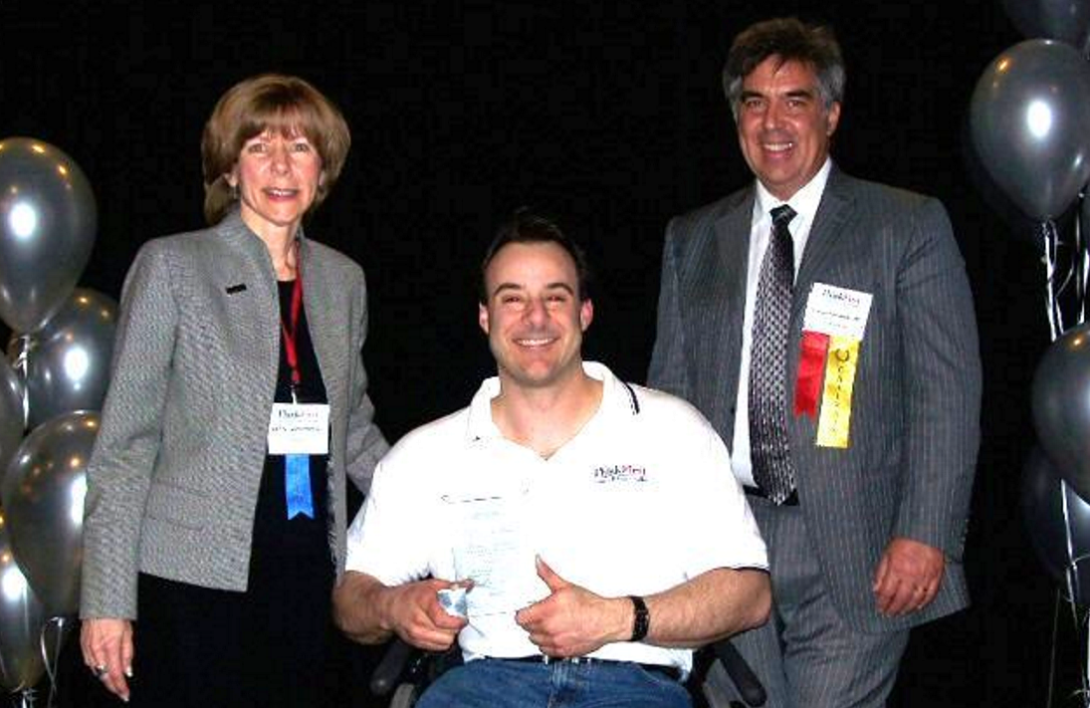 Dale Spencer pictured with Executive Director Debby Gerhardstein and Chairman of the Board  Dr. Russ Amundson